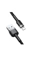 Baseus Cafule 2.4A Apple iPhone Uyumlu Lightning Hızlı Şarj Kablosu 1 Metre