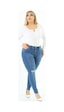 Slim Fit Jean Büyük Beden Yüksek Bel Dar Kesim Esnek Kot Pantolon C597 001