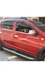 Dacia Sandero Stepway Uyumlu 2012-2020 Krom Cam Çıtası 4 Parça Paslanmaz Çelik