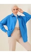 Bigdart 103901 Oversize Basic Tesettür Gömlek - Saks 001