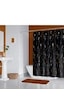 Jackline Banyo Duş Perdesi Çift Kanat 2x 110 x 200 CM Çok Renkli