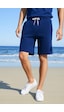 Elemge Pamuklu Erkek Indigo Casual Şort Yan Cepli Bağcıklı Regular Fit Boru Paça Günlük Bermuda 2 Iplik İndigo