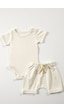Tinylamb Elation Milk Şort Ve Bodysuit Takım - 2 Parça Krem