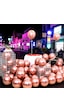 Ultra Yüksek Kalite 50 Adet Rose Gold Krom Balon Aynalı Balon Parlak Metalik Krom Rose Gold Balon Rose Gold