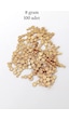 Oya Abiye Bileklik Kolye Pleksi Metalik Plastik Pul Altın Renk 8 Gram 100 Adet - Bnc498