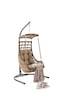 Capri Swing Alaçatı Tekli Rattan Bahçe Salıncağı Balkon Salıncağı Renkli