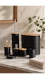 Porsima 4530 8 Parça Banyo Seti - Bambu Kapaklı Çöp Kovası, Sabunluk, Diş Fırçalığı Ve Wc Fırçası Siyah Porsima 4530 8 Parça Banyo Seti - Bambu Kapaklı Çöp Kovası, Sabunluk, Diş Fırçalığı Ve Wc Fırçası Siyah