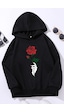 Uyguntarz Çocuk Rose Baskılı Sweatshirt Siyah Uyguntarz Çocuk Rose Baskılı Sweatshirt Siyah