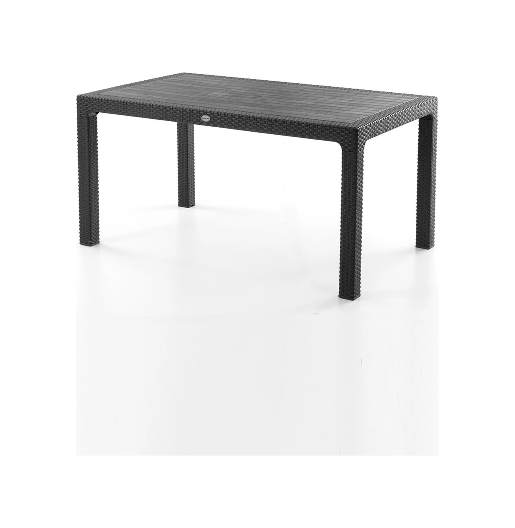 Rattan 90x150 Cm Masa Siyah Siyah