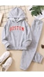 Uyguntarz Çocuk Boston Eşofman Takımı Gri Uyguntarz Çocuk Boston Eşofman Takımı Gri