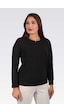 Tolga Saraçoğlu Minimalist Uzun Kol Kadın Sweatshirt - Günlük Rahatlık Siyah
