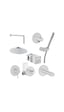 VitrA Origin Ankastre Duş Seti, Krom, 8 Parça