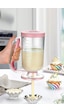 Pankek Dağıtıcı Hamur Porsiyonlayıcı Şekillendirici 900 Ml Dökme Aparatı Pembe Pembe