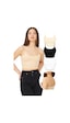 Cottonhill Ayarlanabilir İnce Askılı Lazer Kesim Crop Büstiyer 3'lü Paket-3 Renkli-7