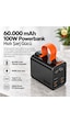 Powerbank 60.000 Mah 100w Hızlı Şarj Type-c Dijital Ekranlı Taşınabilir Güç Kaynağı-1753 Siyah