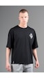 Maraton Sportswear Oversize Erkek Bisiklet Yaka Kısa Kol Basic Siyah T-shirt 22694-siyah Siyah