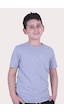 Fyk Kids Düz Model Farklı Renk Seçeneği Ile Unisex Çocuk Tişört Gri