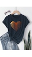 Eriyen Kalpler Baskılı Tasarım Tshirt Lacivert Eriyen Kalpler Baskılı Tasarım Tshirt Lacivert