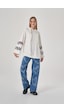 Mizalle Kolları Baskılı Ekru Sweatshirt Ekru Mizalle Kolları Baskılı Ekru Sweatshirt Ekru