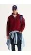 AC&Co / Altınyıldız Classics Erkek Bordo Anti-Pilling Tüylenme Yapmayan Standart Fit Bato Yaka Soğuk Geçirmez Polar Sweatshirt 4A5221100016BRDM