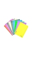 Myline A4 Plastik Kapak 80 Yaprak 4 Kareli 2 Çizgili Defter Set Çok Renkli