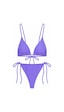 İpli Üçgen Bikini Takımı Lila