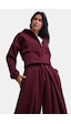 Kadın Bordo W6-35 Üst Polar Alt Eşofman Pantolon 2'li Takım Kadın Bordo W6-35 Üst Polar Alt Eşofman Pantolon 2'li Takım