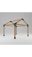 Ahşap Pergola-kamelya Çatılı Set Siyah Ahşap Pergola-kamelya Çatılı Set Siyah