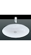 Creavit Tp214 Tezgah Altı Oval Lavabo 37 x 47 CM Beyaz