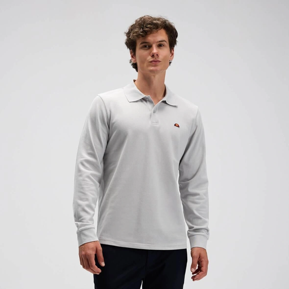 Ellesse Em582-gı Erkek Polo Yaka Sweatshirt - Gri Gri