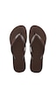 Havaianas Slim Logo Metallic Kadın Parmak Arası Terlik - Kahverengi 4119875 0727