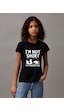 Uyguntarz Çocuk Penguen Baskılı Pamuklu Tshirt Siyah
