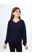 Toontoy Kız Çocuk Okul Baskılı Sweatshirt Lacivert