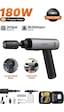 Auhma Acr-09 180w Fırçasız Şarjlı Basınçlı Yıkama Makinesi Katlanabilir Kablosuz Oto Yıkama Tabanc Gri