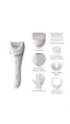 Philips BRE720/05 Epilatör (Yüz+Koltuk alti+Bikini Bölgesi+Bacak)Islak-Kuru,Işıklı,Kablosuz