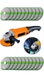 Moonshop TAŞ020 3500W 6 Kademe Devir Ayarlı Spiral Taşlama Makinesi Avuç Içi Taşlama 125 MM + 20 Adet Taş