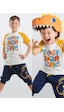 Roarsome Dino Erkek Çocuk Yazlık T-shirt Kapri Şort Takım Roarsome Dino Erkek Çocuk Yazlık T-shirt Kapri Şort Takım