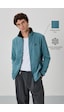 Tommy Life Mint Yeşili Yazı Nakışlı Dik Yaka Fermuarlı Standart Kalıp Erkek Sweatshirt Polar - 87992 Mint Yeşili