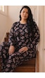Siyah İnci Desenli Termal Kumaşlı Ultra Soft Yumuşak Büyük Beden Battal Boy Örme Pijama Takımı 26226722 Siyah