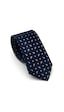 Gaffy Beyaz Füme Desenli Lacivert Dokuma Kumaş Mendilli Slim Fit Kravat // Sdk-2612-2 Lacivert Gaffy Beyaz Füme Desenli Lacivert Dokuma Kumaş Mendilli Slim Fit Kravat // Sdk-2612-2 Lacivert