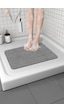 Su Emici Banyo Paspası Kaymaz Paspas Islak Zemin Duş Paspası Kivircik Paspas Takımı 40x60 Cm Gri
