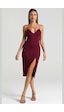 Madmext Bordo V Yaka Yırtmaçlı Saten Elbise Mg1742-bordo Bordo Madmext Bordo V Yaka Yırtmaçlı Saten Elbise Mg1742-bordo Bordo