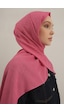 Armine Pembe Link Desen Bambu Cotton Şal 37 Pembe