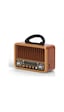 Polosmart Fs111 Kablosuz Nostaljik Radyo Bt 5.3 Type-c Destekli Fm Am Sw Hafızalı Şarjlı Kahverengi