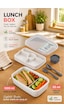 Porsima 3200 Vakumlu 2 Katlı Lunch Box - Sefer Tası 1200 Ml Beyaz Porsima 3200 Vakumlu 2 Katlı Lunch Box - Sefer Tası 1200 Ml Beyaz