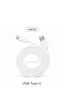 Uzun 3 Metre Usb-c Kablo Esnek, Sağlam Ve Uzun Ömürlü Type-c Kablo Beyaz