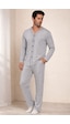 Erkek Pijama Takımı Açık Gri