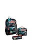 Coral High Kids Siyah Nefti Yarış Arabası Desenli 3’lü Okul Çanta Seti SET0123765