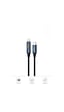 Torima U22 Type-c To Lightning 27 W Led Ekranlı Dayanıklı Örgü Hızlı Şarj Kablosu Siyah