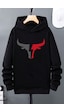 Uyguntarz Boğa Baskılı Erkek - Kız Çocuk Rahat Kalıp Sweatshirt Siyah